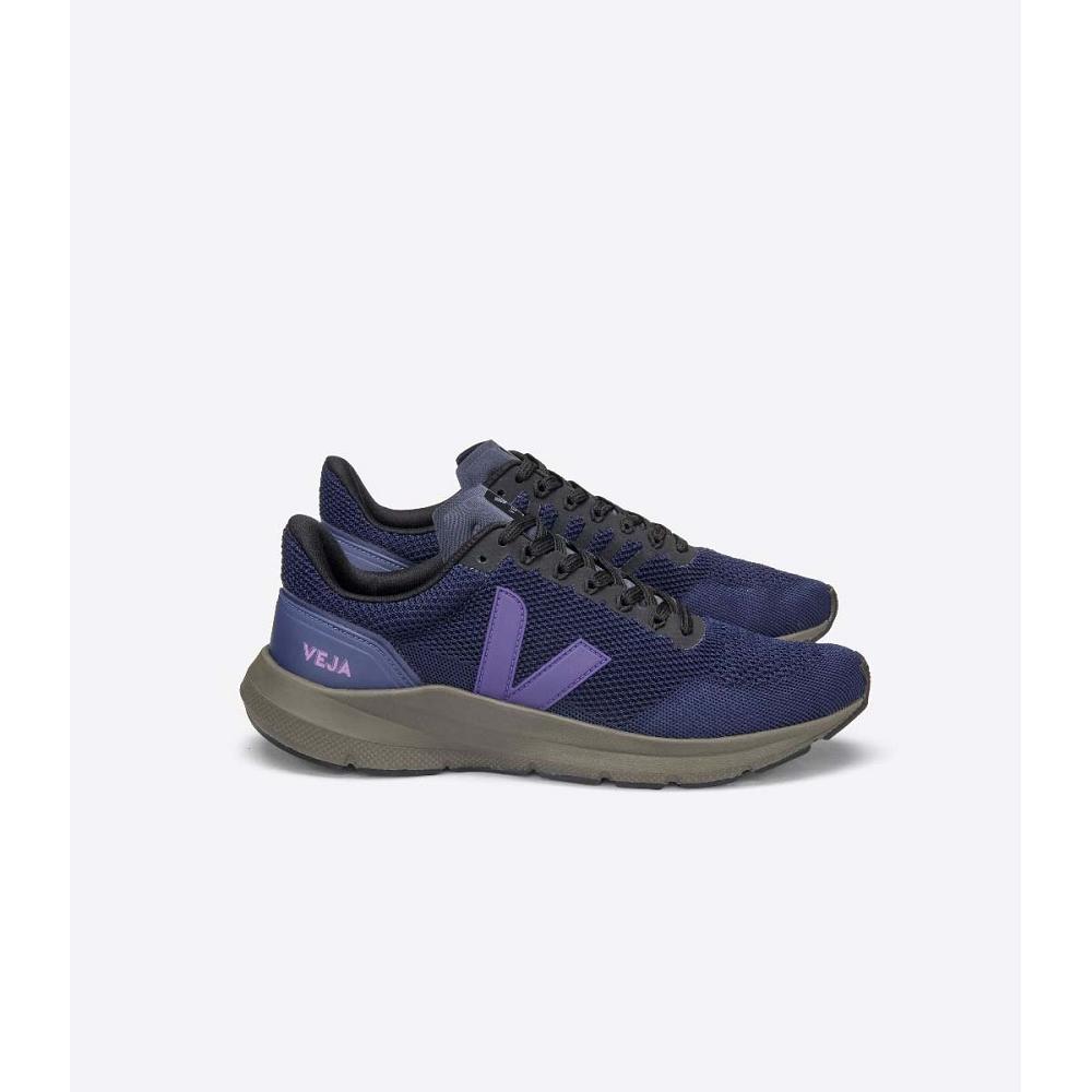 Women\'s Veja MARLIN V-KNIT Shoes Purple | SG 526UZG